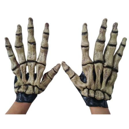 Unisex Gotisk Punk Halloween Drage Klo Handsker Metal Nittet Lange Finger Negle Faux Læder Vants Cosplay Kostume zdq