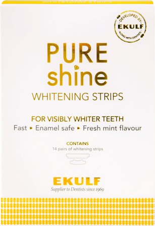 Ekulf Pure Shine Whitening tannstrips 14 stk