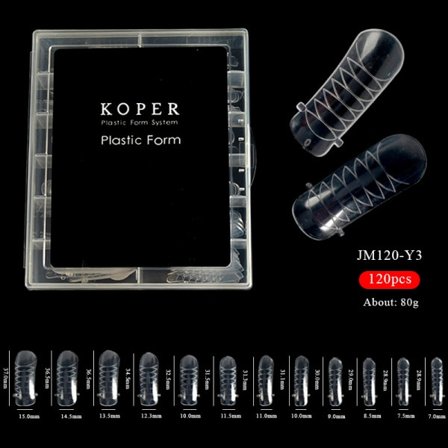 IC 120:n kaksoisjärjestelmän kynsimuotit Poly UV -geeli sormenpidennyksen artikla JM120-Y3