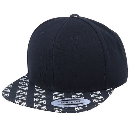 Yupoong - Svart snapback Keps - Horus Eye Brim Black Snapback @ Hatstore