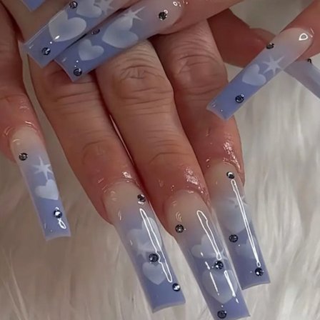 Fake Nails pitkät ranskalaiset 2 2