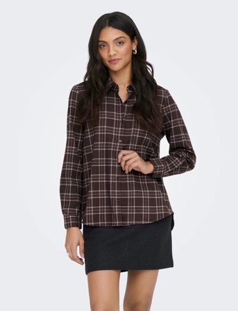 ONLY Onlwren Check Shirt Wvn - Black - L