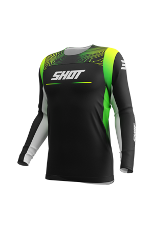 Shot Contact Apex Youth MX Jersey Neon Yellow 12-13 Years