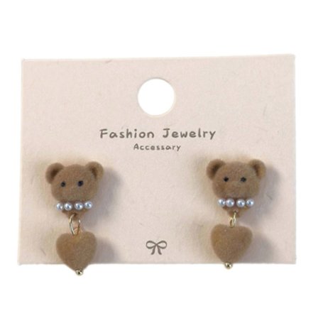 Söpöt sarjakuva korvakorut Kahvi Karhu Korvakorut Naisille Suloiset ja Tyylikkäät Mallit Rentoihin ja Virallisiin Tilaisuuksiin