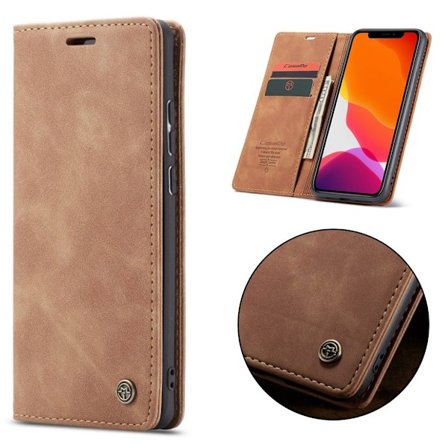 CaseMe iPhone 11 Pro Vintage kotelot - Ruskea