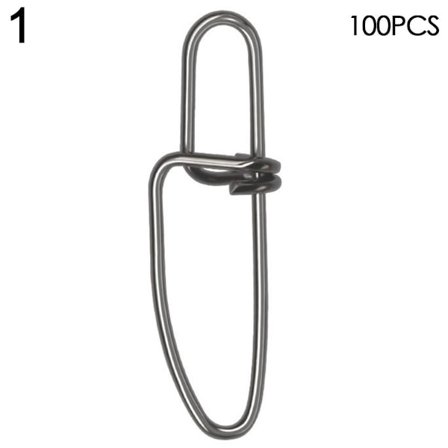 100 st/lot Fiske Hängande Snap Barrel Swivel 1 1 1