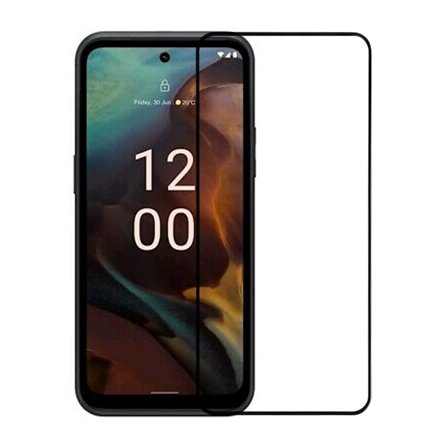 Skärmskydd Nokia XR21 - 3D Härdat Glas Svart