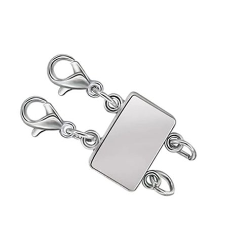 Lagdelingshalskæde Lås Magnet Halskæde Connector Multi Strenge Låse til Lagdelte Armbånd Halskæder Guld Sølv