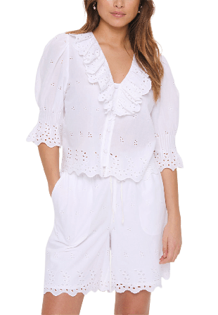 Saint Tropez Kaita SZ Shirt Skjortor Dam Vit M