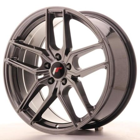 1 alumiinivanne Japan Racing JR25 19x8,5 ET40 5x112 Hiper Black rengas 66,6