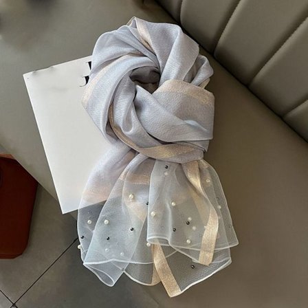 90x90cm Pearl Scarf Sidenscarf 2 2