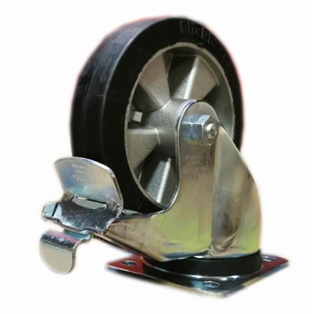 Starke Arvid 90077 Länkhjul bromsat 160 mm (för 200 l-vagn), Garageinredning & förvaring