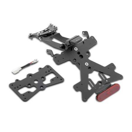 Kit Support Plaque d’Immatriculation Rizoma Fox Noir - Yamaha Tracer 900 2018-2020