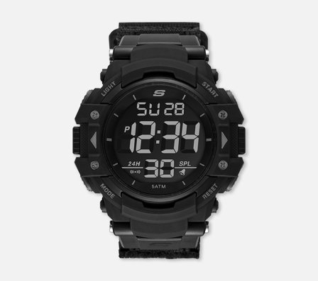 Skechers, Keats Digital klokke, Uni Size, Herre