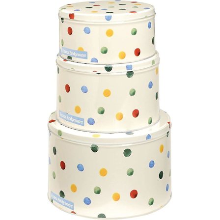 Emma Bridgewater Polka Dot Sæt med 3 Kagedåser