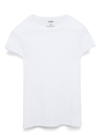 Filippa K Fine Rib Tee - White - M