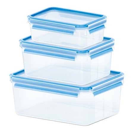 EMSA Food Clip&Close 508567 3p Set transparent/blue