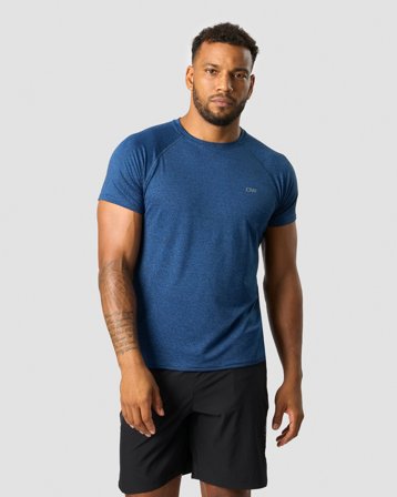 ICANIWILL - Training Mesh T-shirt Deep Blue Melang - Miehet - Treenivaatteet ICIW:ltä