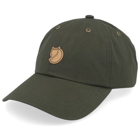 Fjällräven - Grön unconstructed Keps - Vidda Cap Deep Forest Dad Cap @ Hatstore