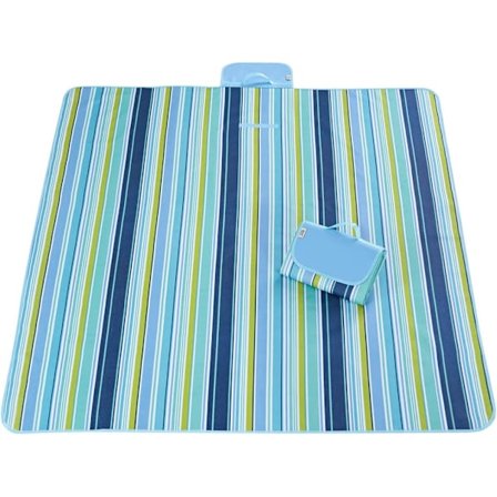 Strandtæppe Ekstra Stort Picnic Tæppe Sandtæt Vandafvisende Udendørs Indendørs Tæppe til Camping Vandreture Rejser Park Græs, Orchid strimmel