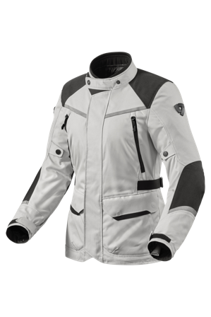 Rev'it! Voltiac 3 H2O Women's Motorcycle Jacket Silver/Black 44