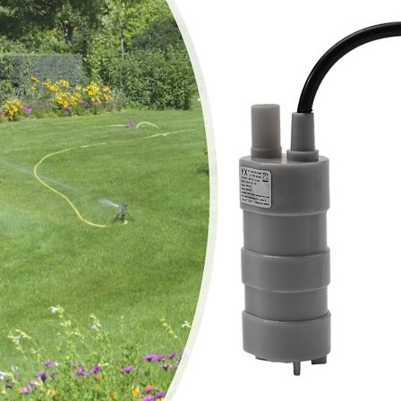 DC-dränkbar pump 12V 600L/H Vattenpump Liten pump Husvagn För Camping Lågbrus Trädgård Mini Vattenpump Motoraxel