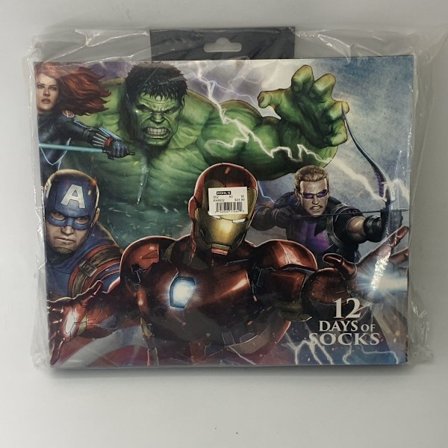 Avengers Marvel Heroes 12 par strømper gaveæske 12 dages julekalender gave A