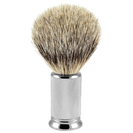 Metal Silvertip Badger Barberkost til mænd - Barberkoste