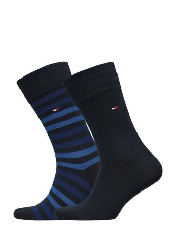 Th Men Duo Stripe Sock 2P Blue Tommy Hilfiger