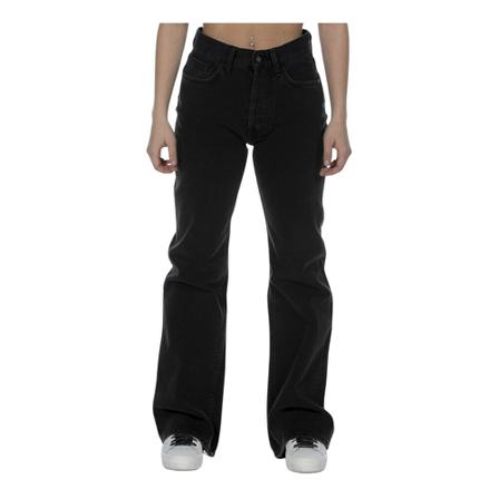 Amish, Wide Jeans Zwart, Dames, Maat:W28