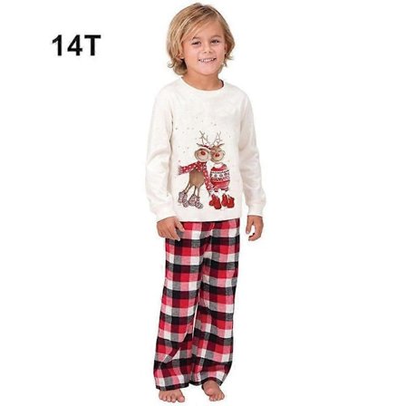 Jouluiset yhteensopivat hirvi-pyjamat perheelle, miehille, lapsille, joulu-yöasut, pyjamasetti