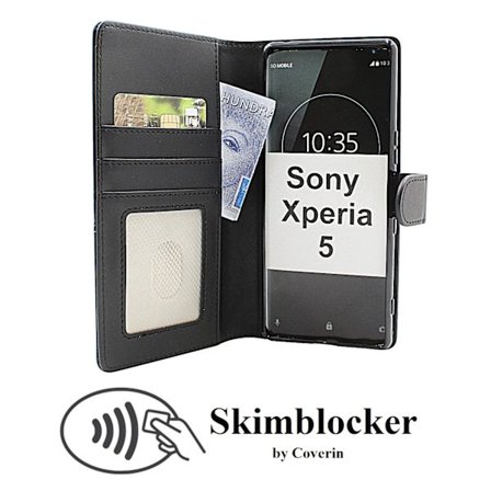 Skimblocker Sony Xperia 5 (J9210) Plånboksfodral