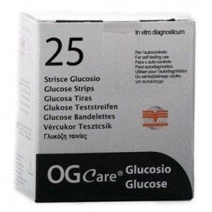 Ogcare Strisce Misurazione Glicemia 25 Pezzi