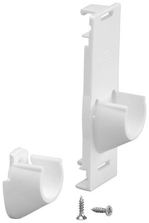 Elfa 222610 Klädstångshållare vit, Garderobsinredning