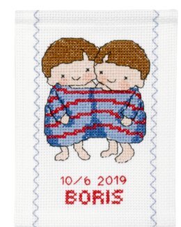 Broderipakke Veggteppe Tvillingene - Permin