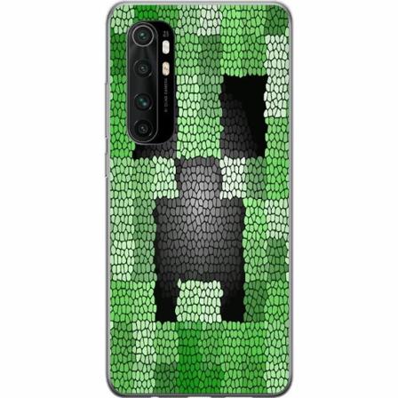 Xiaomi Mi Note 10 Lite Skal / Mobilskal - Creeper / Minecraft