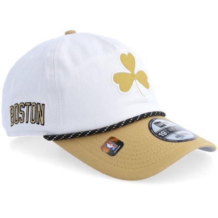 New Era - NBA White adjustable Czapka Z Daszkiem - Boston Celtics NBA City Edition 1920 White/Camel A-Frame Adjustable @ Hatstore
