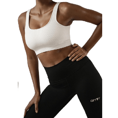 aim'n Ribbed Seamless Bra Träningskläder Dam Vit M