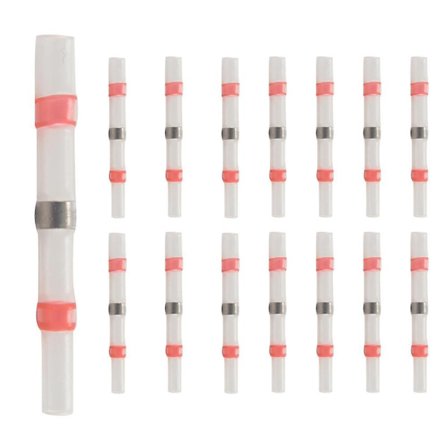 50 st lödningstätningstrådanslutningar, värmekrympningsände, vattentät, isolerad elektrisk ändhylsa