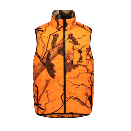 Alaska 1795 M's Tundra Reversible Padded Vest Blaze 3D/BlindMax HD