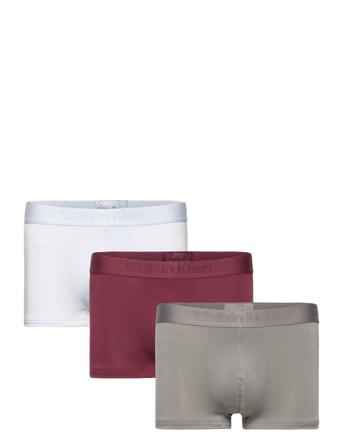 Low Rise Trunk 3Pk Boksershorts Grå Calvin Klein*Betinget Tilbud