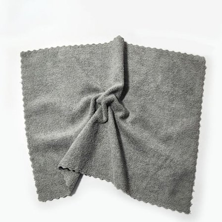 Mikrofiber Rengjøringskluter, Ikke-slipende, Gjenbrukbare og Vaskbare - 15,7 x 15,7" Grå (2-pakning)