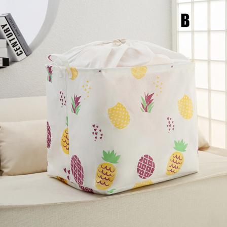 Klädförvaringskorg med dragsko Dammsäker leksaksförvaringspåse Hushåll B