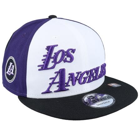 New Era - NBA White snapback Caps - Los Angeles Lakers M 9FIFTY NBA City Edition 22 White/Purple/Black Snapback @ Hatstore