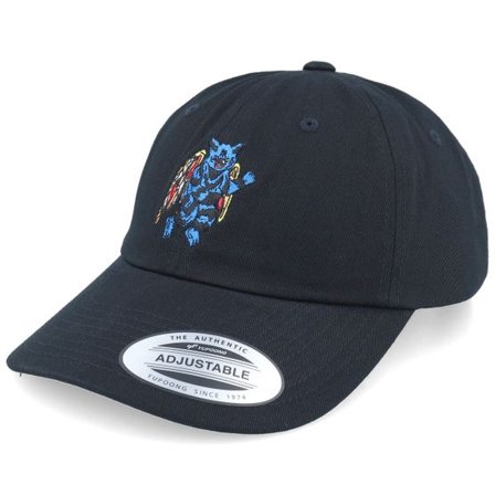 Volcom - Svart unconstructed Keps - Bob Mollema Hat Black Dad Cap @ Hatstore