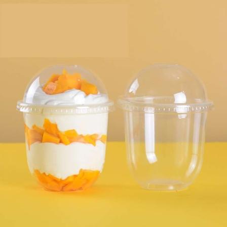 50 st 360 ml disponibel mousse tårtkopp med lock Jelly Dessert Y 8.1*9.6*4.6cm