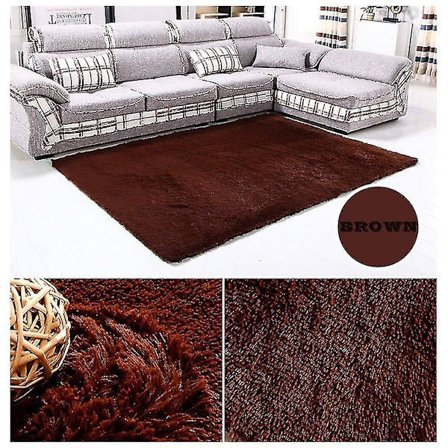 Fiber House Tæppe Anti-Skridsikker Shaggy Gulvtæppe