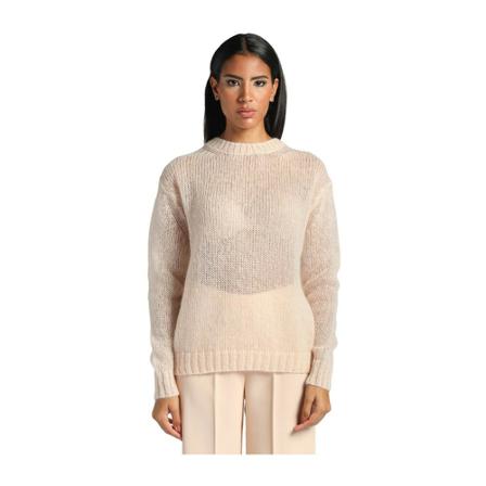 Forte Forte, Round-neck Knitwear Beżowy, Kobieta, Rozmiar: S