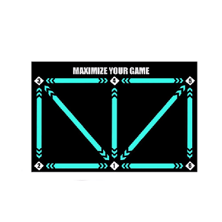 /HH/Fotballtreningsmatte Fpro Ballkontrollmatte Fotballstegtreningsmatte Original