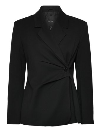 Vmvela Ls Wrap Blazer Black Vero Moda